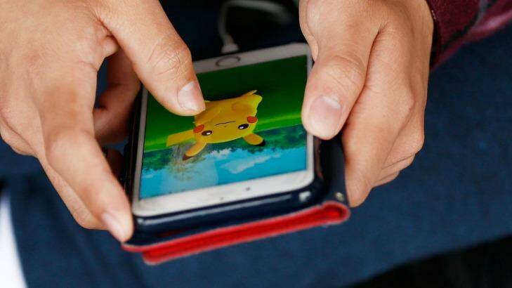 The Pokemon GO game launched on July 6 has gripped the world. Photo: Brendon Thorne