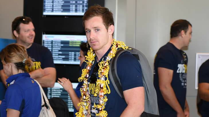 Michael Morgan, arriving at Townsville Airport on Monday. Photo: Brendan Esposito