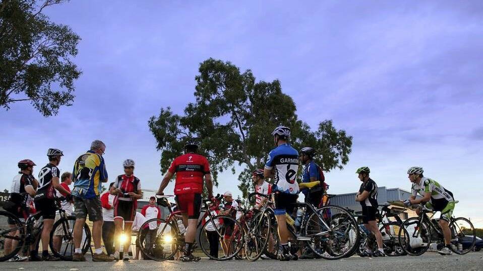 Riders in the David Morris Reason to Ride event 2014 travelling from Townsville to Charters Towers. Picture: Kate Stringer.