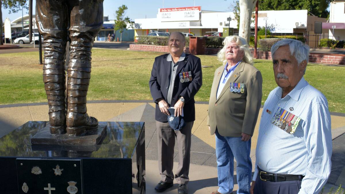 STAYING STRONG AND FIGHTING ON: Mount Isa Vietnam Veterans Private Steve Wollaston, Sergeant Scobie Beasley and Warrant Officer Peter Smith all know of comrades who died while fighting in Vietnam. They said even if they knew of the poor reception from the public they received when returning to Australia, they would still have served. 