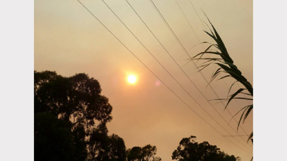 Flinders News correspondent Peter Vehnoek took this photograph from his property in Melrose on Sunday.