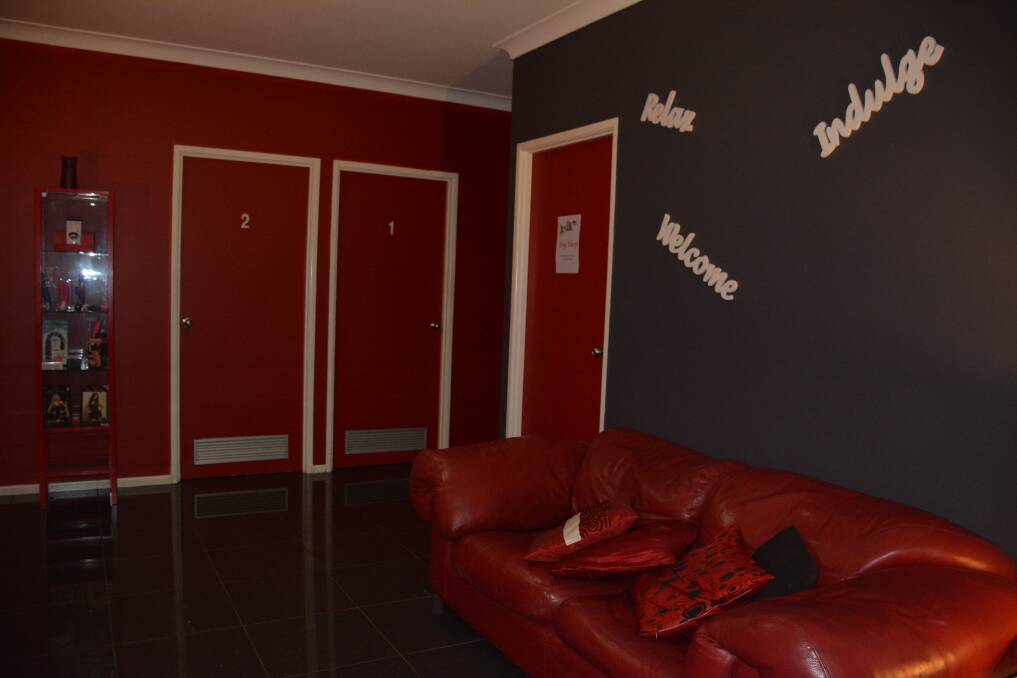 The lounge room of Mount Isa’s brothel MyRoom, which closed last weekend. 
