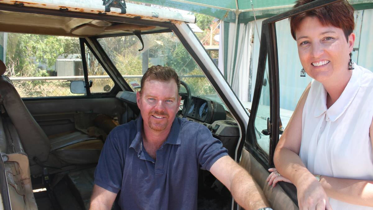 EXCITED: Emma and Sean Harman will compete in a fund-raising rally from Perth to Darwin. - Picture: EMMA KENNEDY/8434