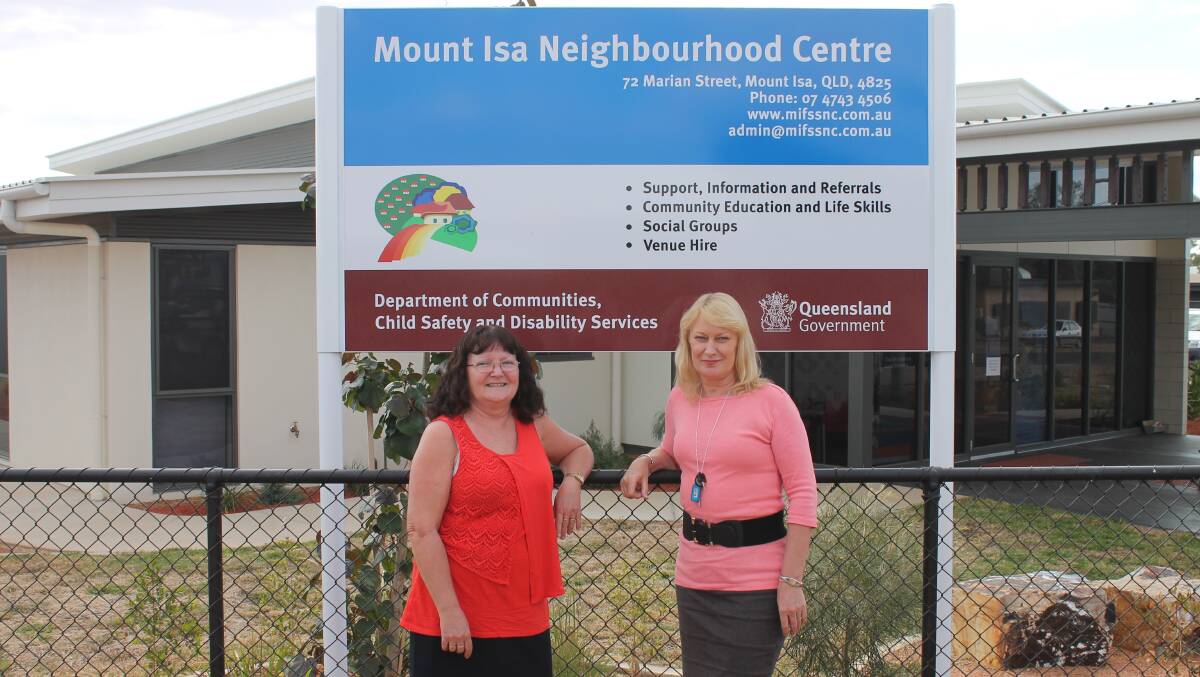 Mount Isa Family Support Service and Neighbourhood Centre Inc manager Chris Connors and Janette McLuckie are asking for the public’s help to keep their service running.