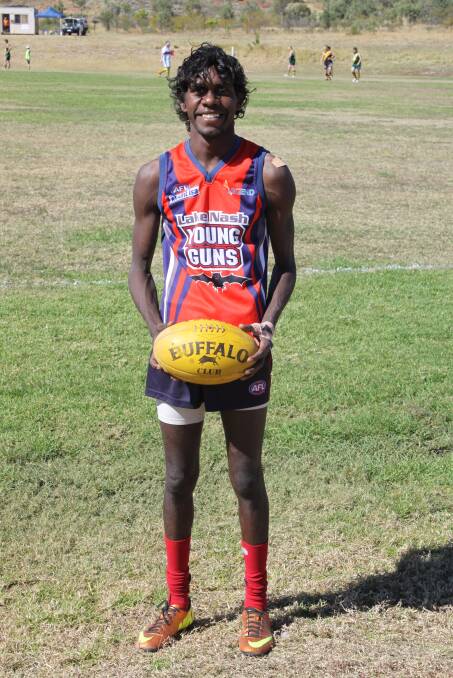 SUPERSTAR: Lake Nash’s Jamison Billy is one of the most dangerous forwards in AFL Mount Isa.