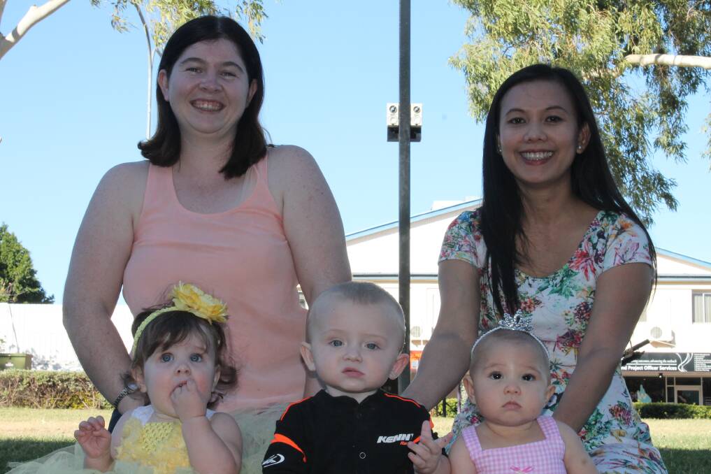 Proud parents Stephanie Bithell and Ariana Castree and Expo Ambassador’s Gillian English and Slade McGowan and Cutest Baby Competition Winner Ariana Castree are excited for this weekend’s baby expo.