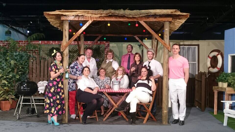 The cast of The Gazebo, performed by the Mount Isa Theatrical Society.