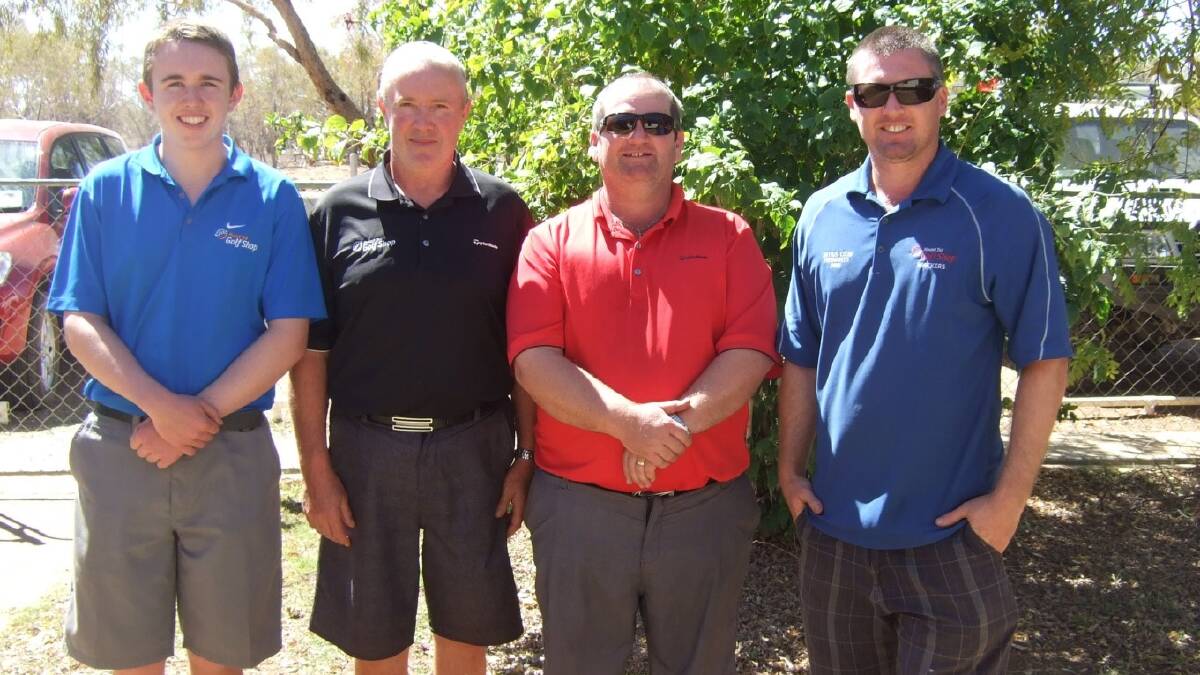 TRAVELLERS: Jacob Smith, Murray Smith, Robbie Murphy and Brent Clark represented Mount Isa at the Boulia Open.