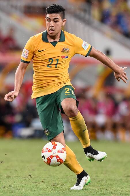 ACE: Socceroos midfielder Massimo Luongo is in good form for the Socceroos during the Asian Cup tournament.