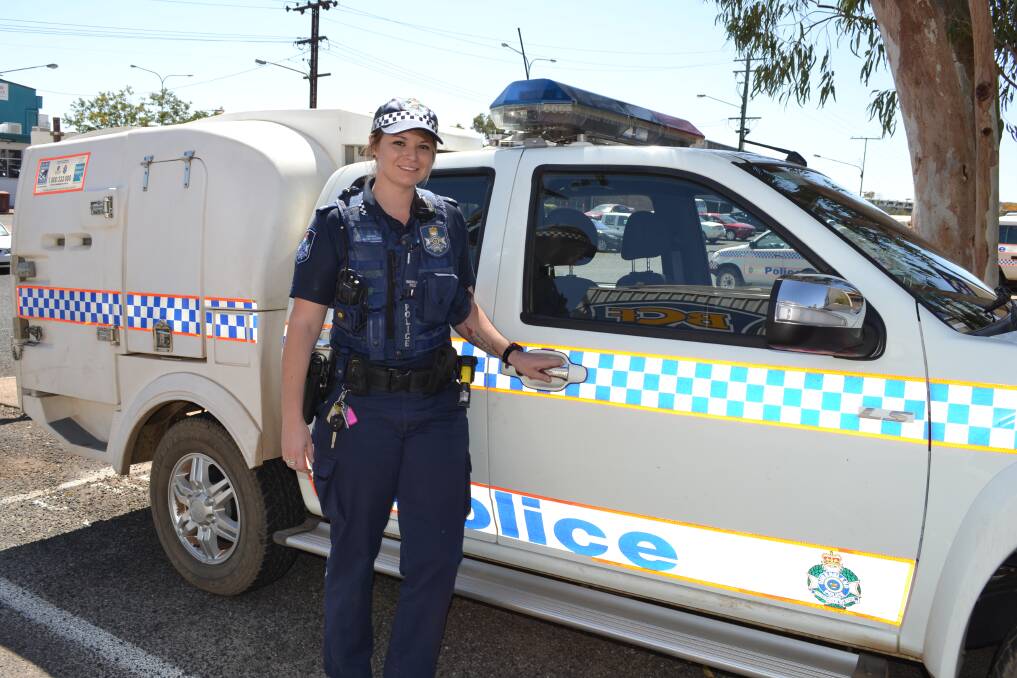 KEEPING KIDS SAFE: Constable Whitney Dickson, the new Adopt-a-Cop for Barkly Highway State School.