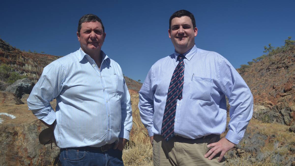 NO LONGER RESTRICTED: Cloncurry Mayor Andrew Daniels and Mines Minister Andrew Cripps visited Mary Kathleen yesterday.