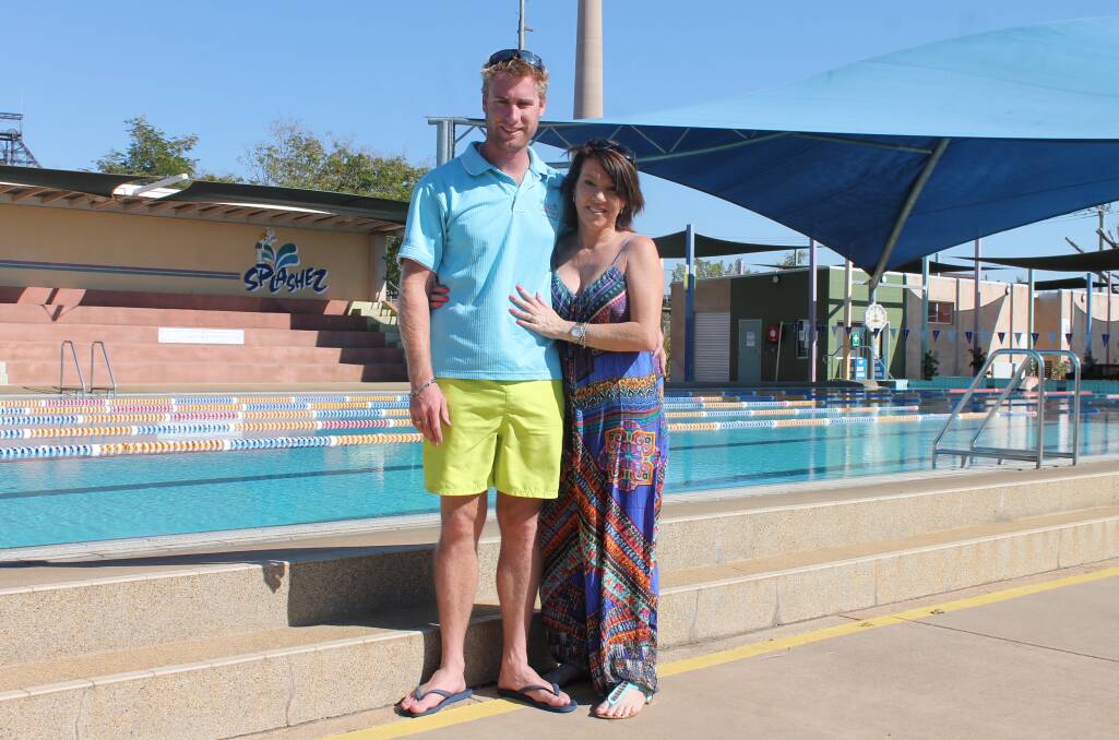  JUMPING RIGHT IN: Mount Isa pool directors Brian and Bernadette Rodriquez are excited for the new swimming season.