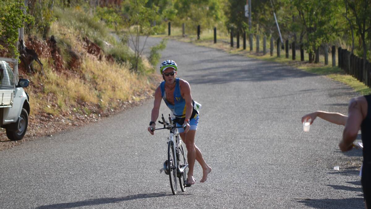 GRUELLING: Mount Isa triathlete Adam Chapman competed in the Taiwan Challenge.