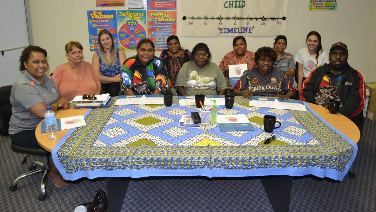 SHARING VIEWS: Members of the Indig-Connect PaCE committee met yesterday morning to discuss the proposed No School, No Service policy, which they believe should be trialled in Mount Isa for six months. 