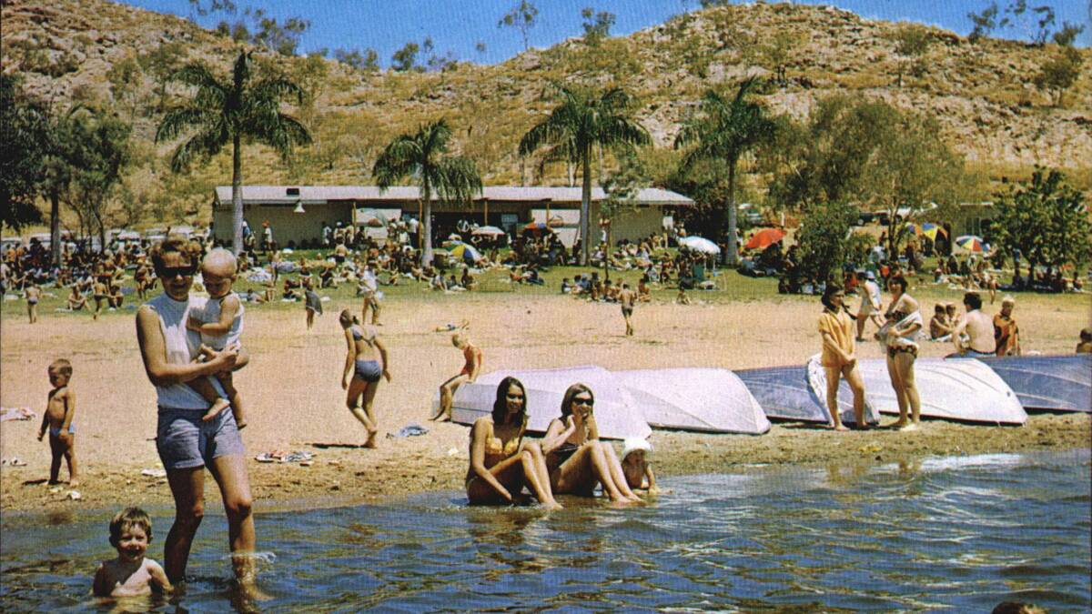 COOLING OFF: By the 1960s, Lake Moondarra had become a popular weekend spot for the Mount Isa community to enjoy.
