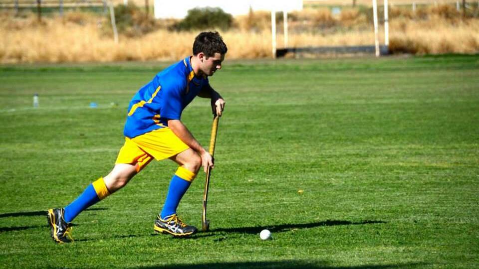 COMING UP TRUMPS: Aces youngster Troy Brogden is one of Mount Isa’s strongest hockey talents.
