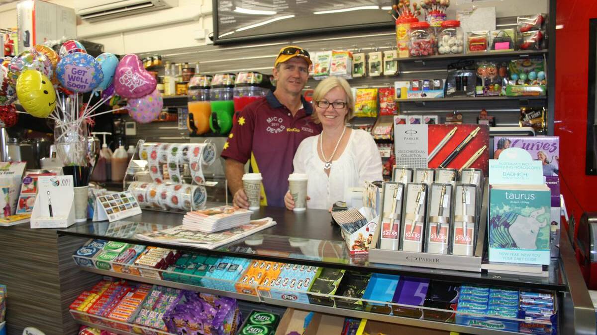 DISAPPOINTED: Mal and Peta MacRae at their business MacRae News in the Turanga Shopping Centre. They are concerned about the impact of seven-day trading in Mount Isa for small business owners. 