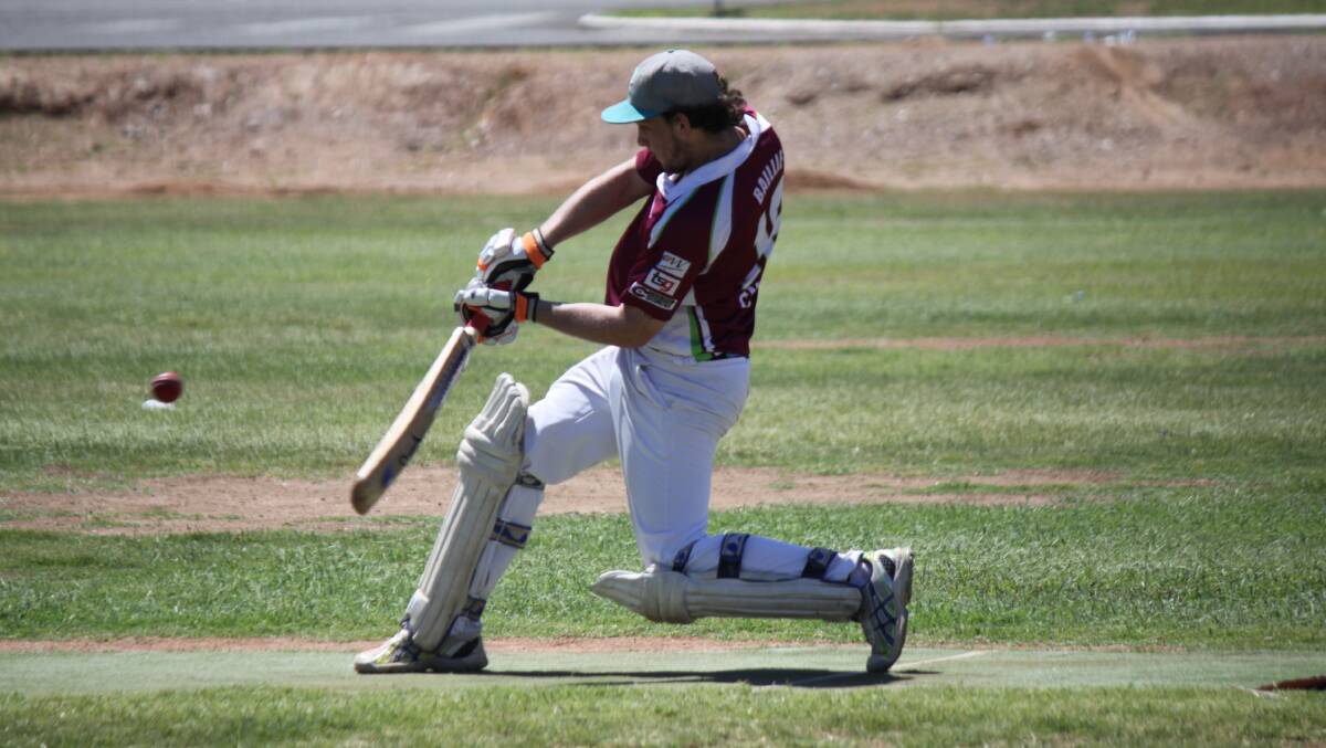 CENTURION: Bill Baillie crashed a match-winning century to send Townview into the grand final. 