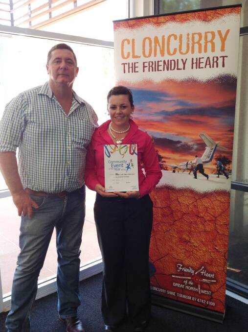 Cloncurry's Breast Friends Day organiser Kylie Warrian won Community Event of the Year and smashed the $100,000 donation mark for the McGrath Foundation after this year's successful luncheon in March.
