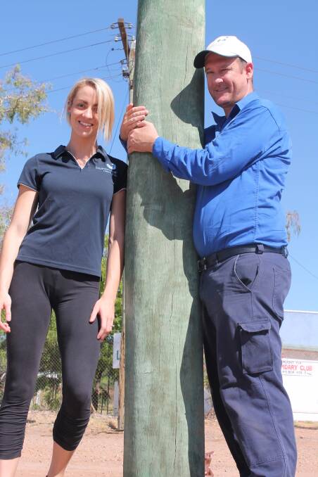 MAKE YOUR MARK: Tori Taylor and Mick Brady, of Southern Gulf Catchments.