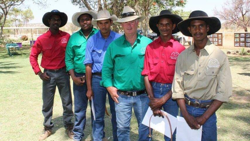 BRIGHT FUTURES: Peter Jupiter, Traevon Thompson, Barwoo Evans, Craig Young, Shane O’Keefe and Gerald Aplin at the Riversleigh Open Day. 