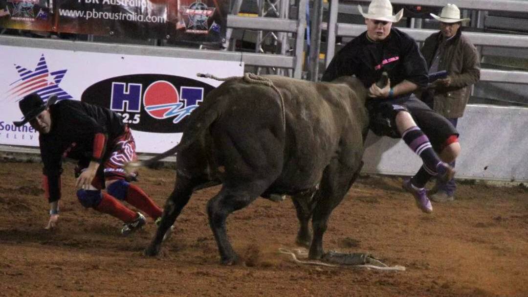 Bullfighter Clint Kelly will be a hit at his hometown rodeo.
