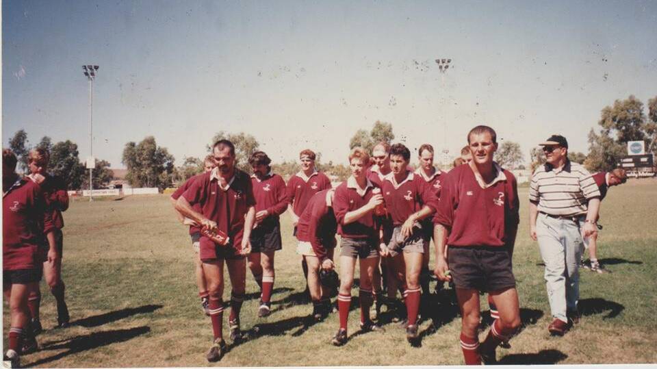 The original Question Marks. Cloncurry Non-Descripts in 1995 winning the C-grade final in their inaugural year.