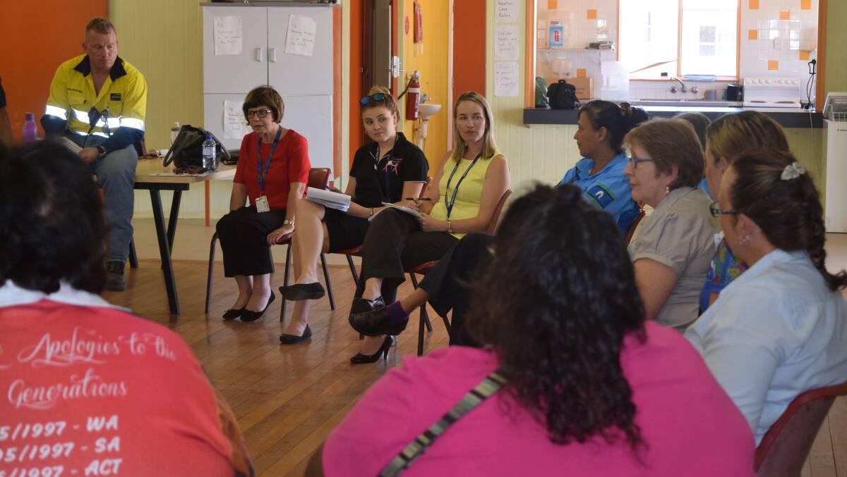 The Dajarra community met with key North West Hospital and Health staff earlier this month.