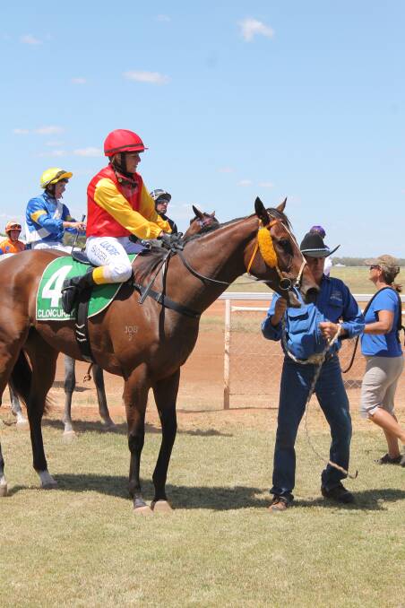 AHEAD OF THE PACK: Alannah Badger rode Speck of Gold to victory in the George Swift Memorial Class B Handicap 1000-metre race at the weekend. - Picture: HAILEY RENAULT