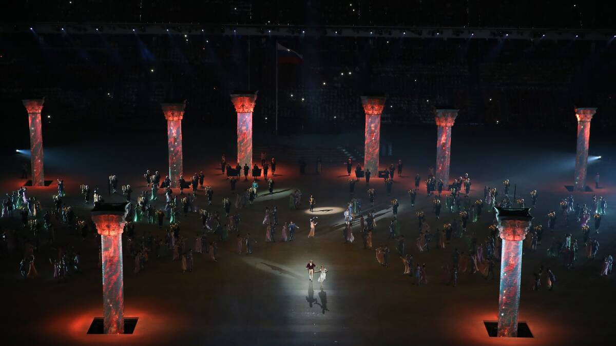 Scenes from the opening ceremony of the 2014 Winter Olympic games. Photo: GETTY IMAGES