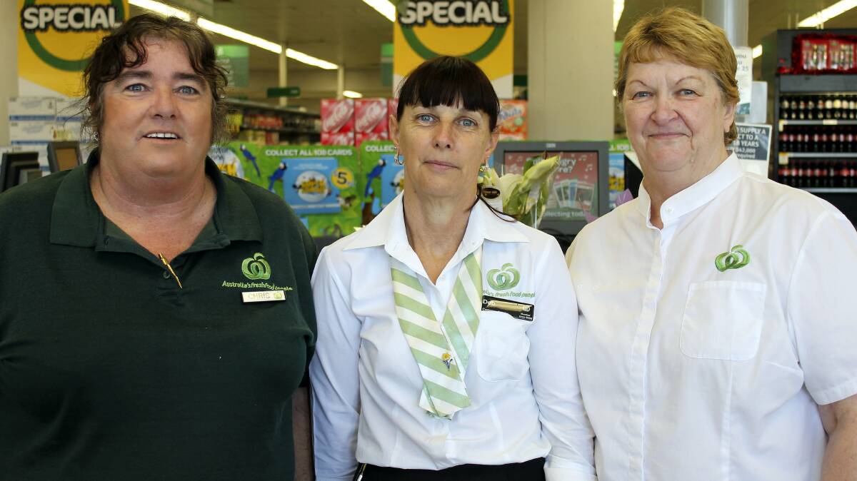 Representatives for Mount Isa Woolworths Christine Rivers, Debbie Drew and 

Di Webber.