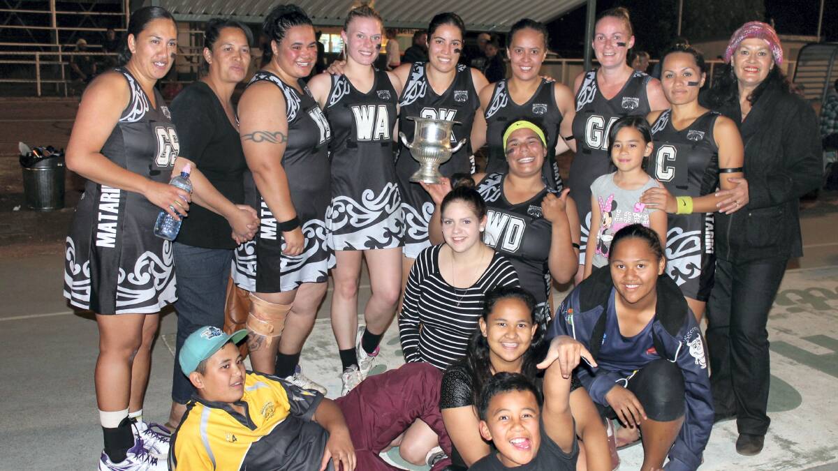 CHAMPS: Matariki Migate were forced to dig deep in their grand final victory against Strikers.