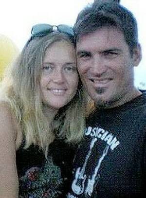 Cindy Masonwells, 33, with her partner Scott Maitland, 35. Photo: Supplied

