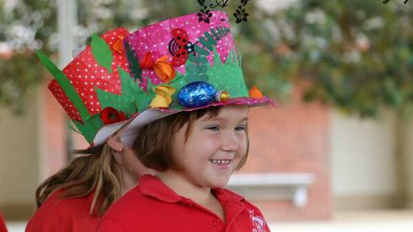 WAGGA WAGGA: Nikita Lauer at the Hay Public School Easter hat parade. Photo: Anna Lauer Photography/The Daily Advertiser.