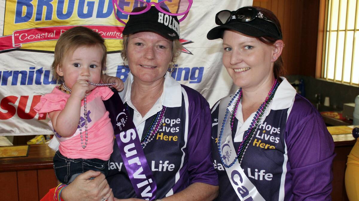 FAMILY COUNTS:  Vanessa Denham with daughter Rebecca Greaves and granddaughter Hayley Greaves. - Picture: COURTNEY WARD