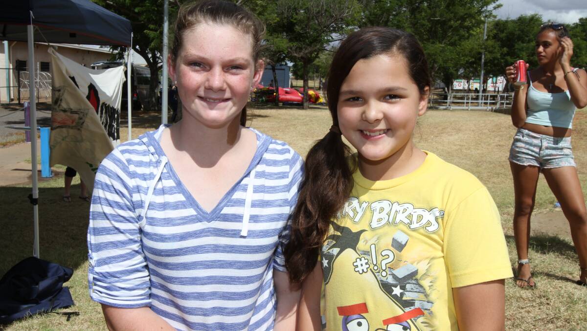 SMILES: Kaseylee Creer, 12 and Mikaela Hava, 12. 