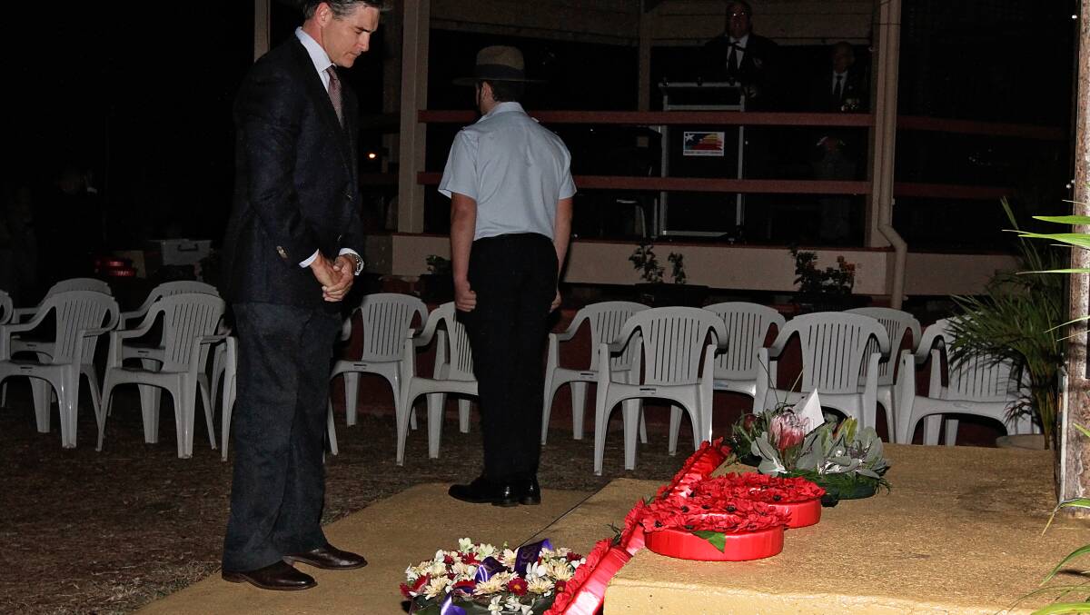 REFLECTION: State member for Mount Isa Robbie Katter pays his respects.