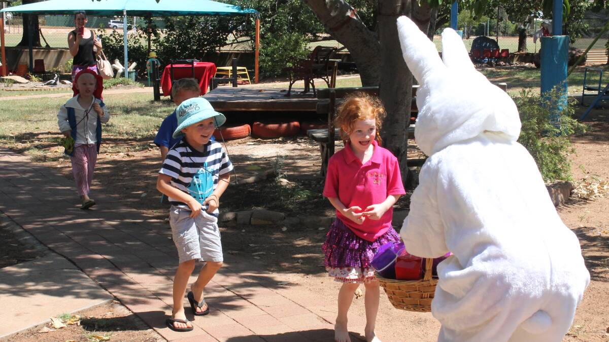 Easter Bunny treats, pupils visit hospital