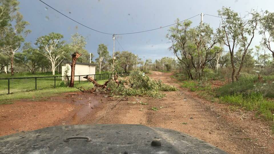 The storm also hit Lake Moondarra. - Picture: Michelle Lee