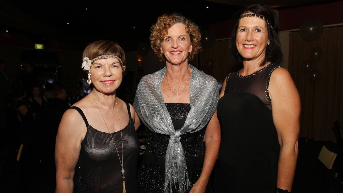 LADIES: Sue Belsham, Margaret Woodhouse and Fiona Mackenzie Lewis. 