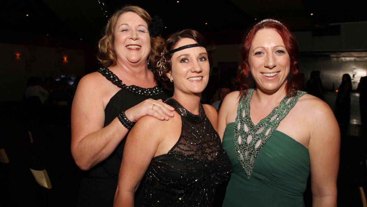 HAVING FUN: Leigh Purbis, Tammy Parry and Lisa Fitzpatrick.