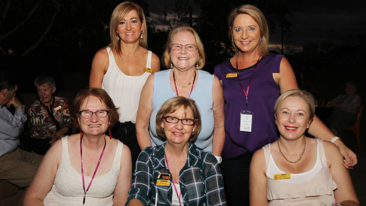 ALL SMILES: Maria Johnstone, Elaine Harrington, Peggy Harkin, Margaret Culpan, Sharon Roberts and Kelly Harvey. 