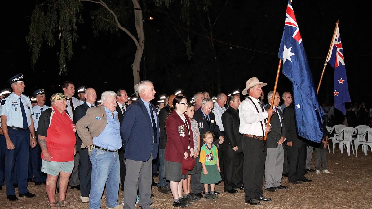 FLAG: Remembering the diggers on ANZAC Day.