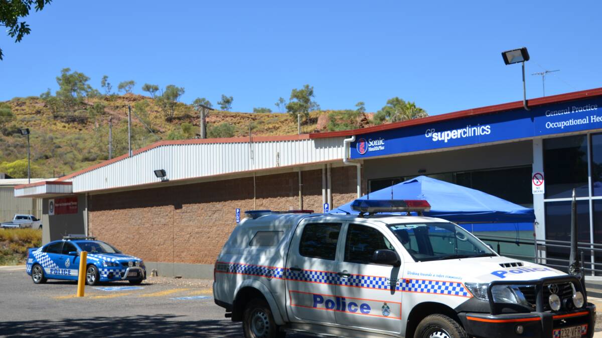 Police swarm Mount Isa health clinic