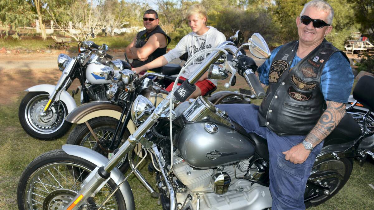Mount Isa Harley Owners Group members Rudy Pecchiar, James Moloney and Tony Moloney remain supportive of Harley-Davidson Australia, which will not renew its dealership agreement in Mount Isa. 