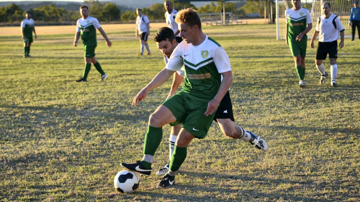 Parkside United A player Josh Elliot was in form against Concordia A on Saturday evening.