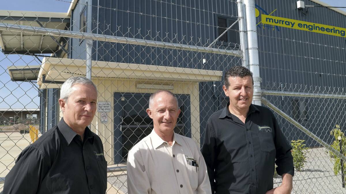Pictured at Murray Engineering’s new premises in Mount Isa are (left to right) managing director Craig Lindsay-Rae, executive chairman Steve Coughlan and Martin Abbott, general manager.