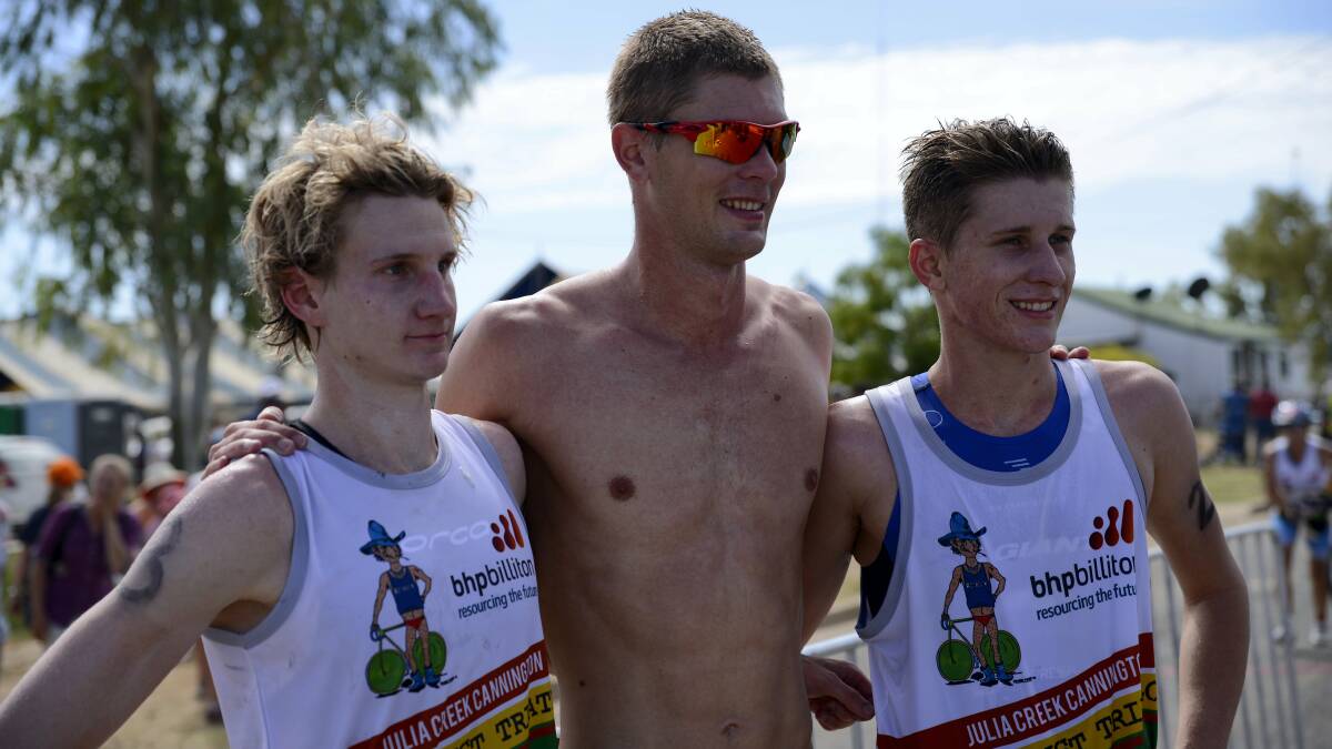 WINNERS: Edward Dawson (2nd), Sam Betten (1st) and Connor McKay (3rd). – Picture: Sarah Elsley