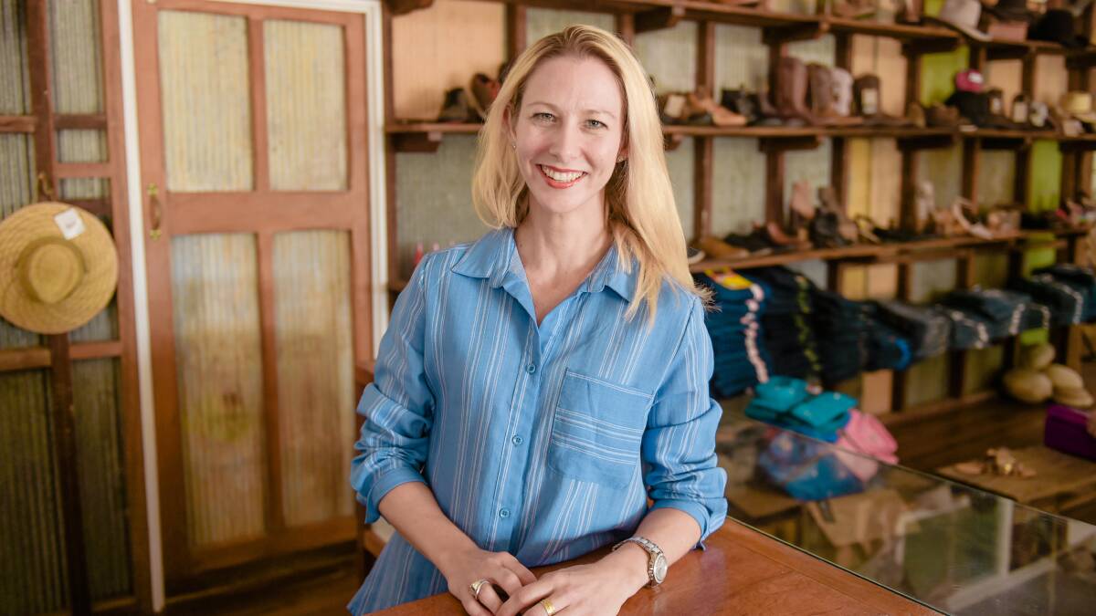Amanda Stevens has returned home to Julia Creek to open her store, Gravel and Grace. Photo - Kelly Butterworth. 