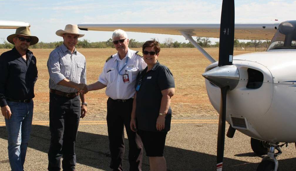 A Townsville aviation company opened a flying school in Georgetown.